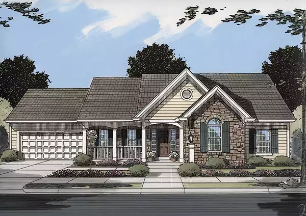 image of ranch house plan 7271